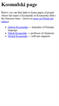 Mobile Screenshot of kosmulski.org